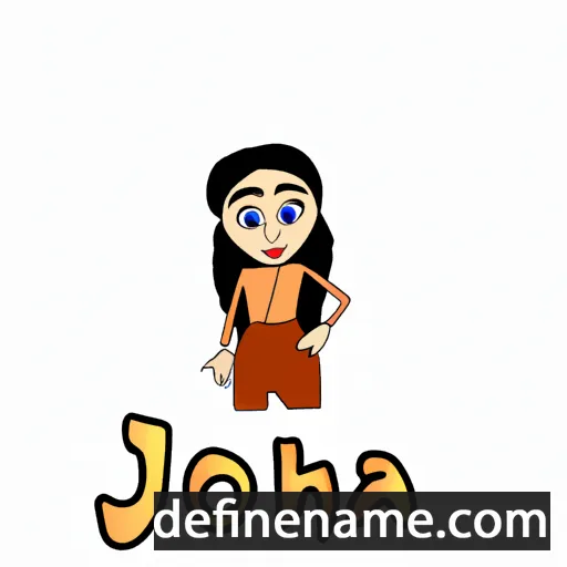 cartoon of the name Joha