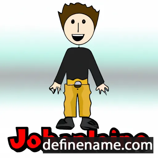 cartoon of the name Johnathaniel