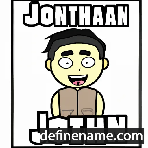 cartoon of the name Johnthan