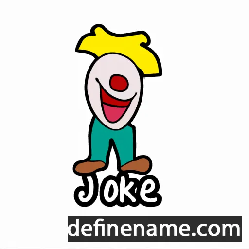 cartoon of the name Joke