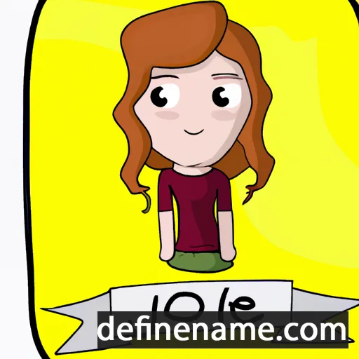 cartoon of the name Jolee