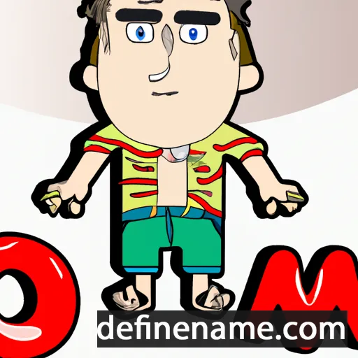 cartoon of the name Jom