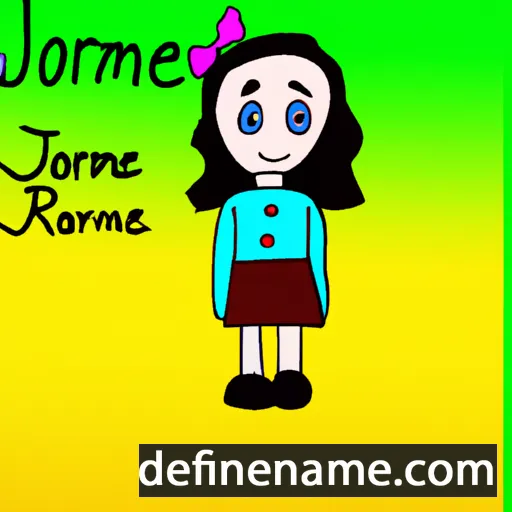 cartoon of the name Jomarie