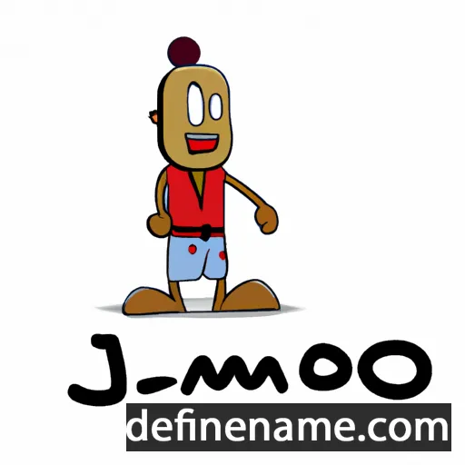 cartoon of the name Jomo