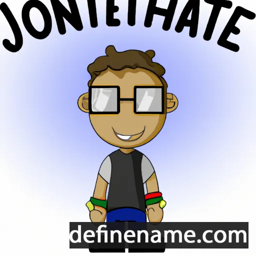 cartoon of the name Jonathaniel