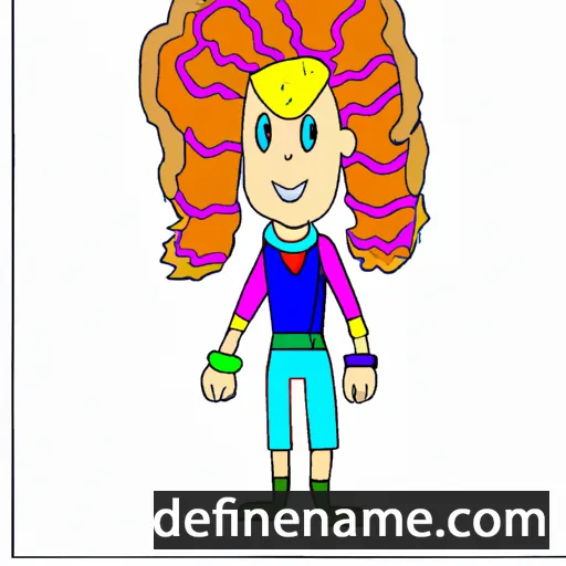 cartoon of the name Jonathena