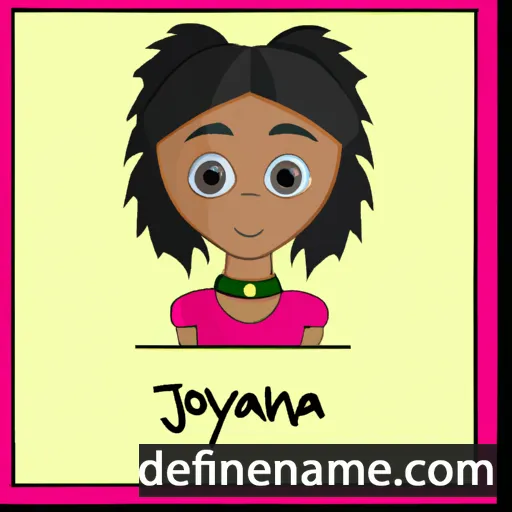 cartoon of the name Jonaya