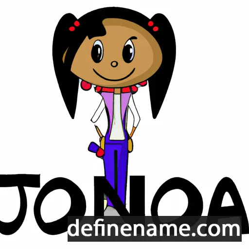 cartoon of the name Joncia