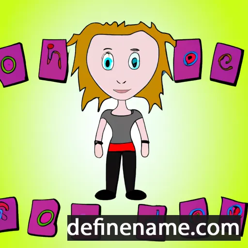 cartoon of the name Jonee