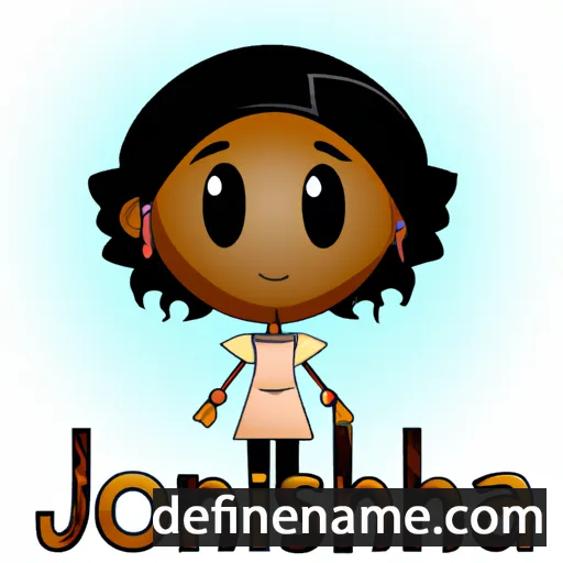 cartoon of the name Jonisha