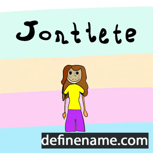 cartoon of the name Jontelle