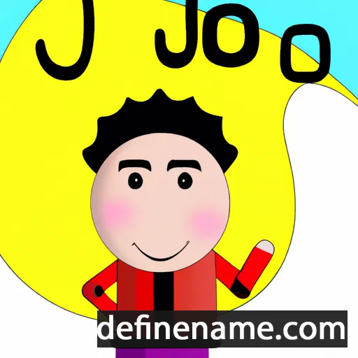 cartoon of the name Jonuo