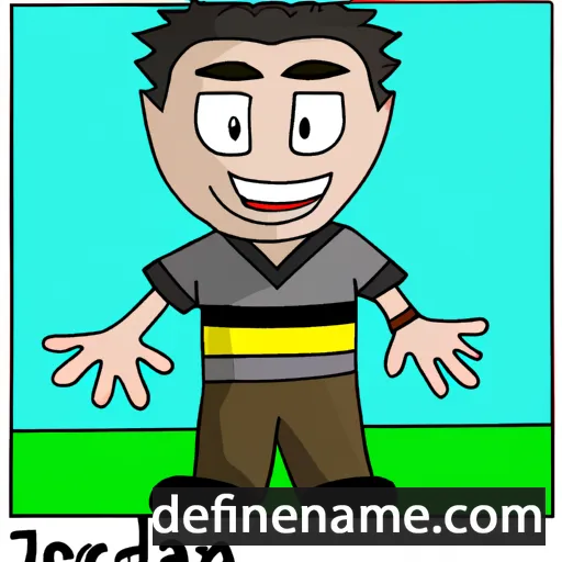 cartoon of the name Jordani