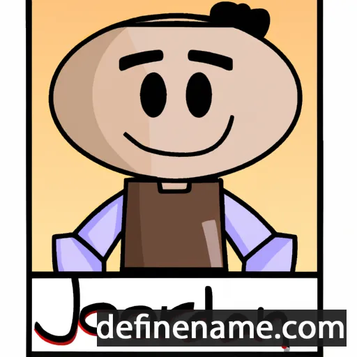 cartoon of the name Jordann