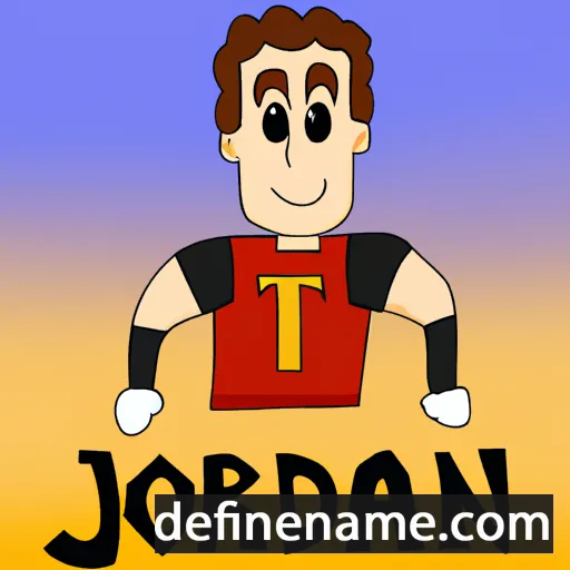 cartoon of the name Jordano