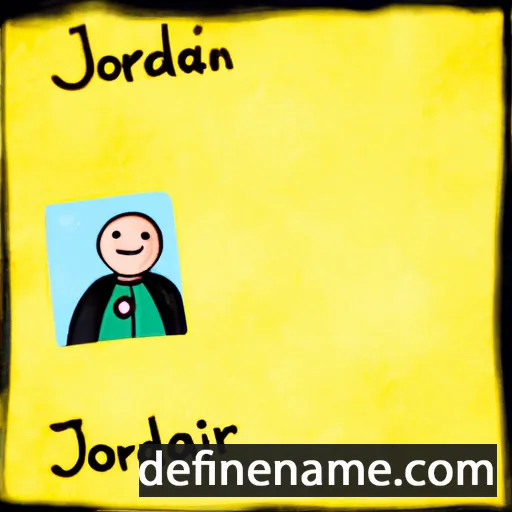 cartoon of the name Jordina