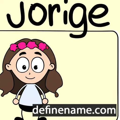 Jorgine cartoon