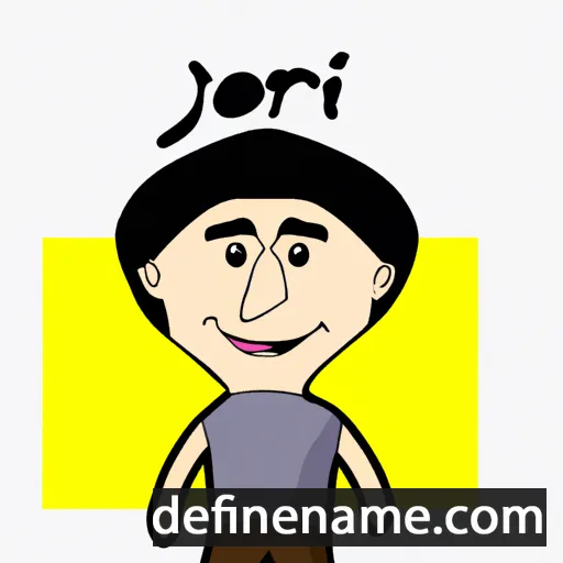 cartoon of the name Jori