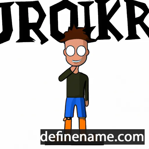 cartoon of the name Jorrik