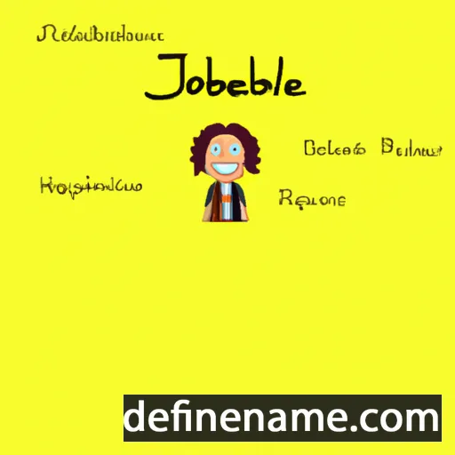 cartoon of the name Josabeth