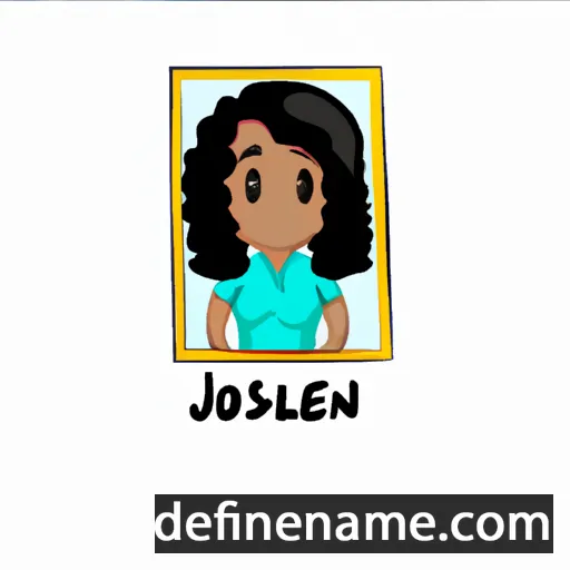 cartoon of the name Joselin