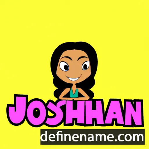 cartoon of the name Joshlyn