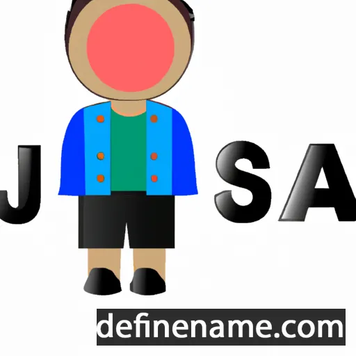 cartoon of the name Josia