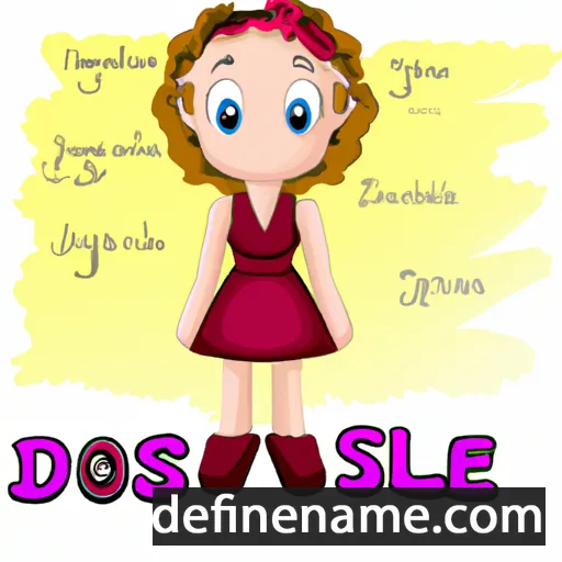 cartoon of the name Josielle