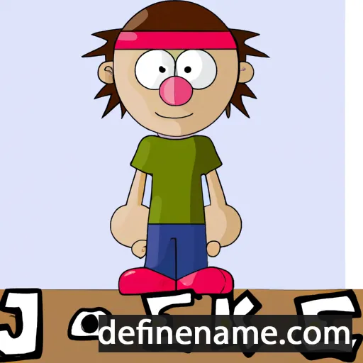 cartoon of the name Jouke