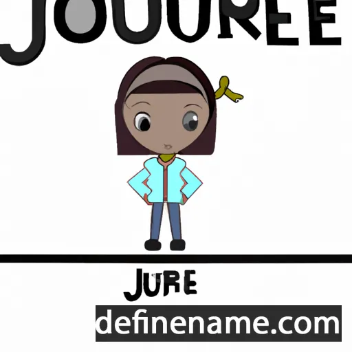 cartoon of the name Journie