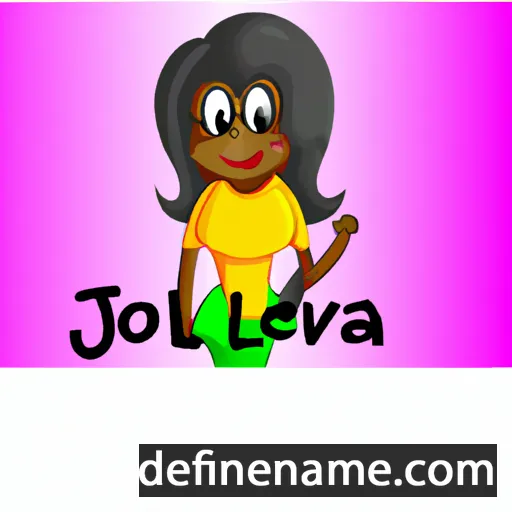 cartoon of the name Jovella