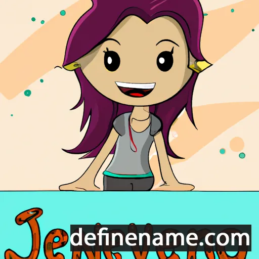 cartoon of the name Jovencia