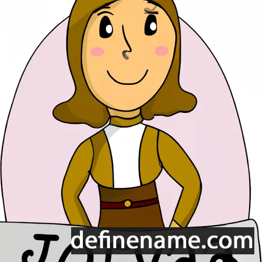 cartoon of the name Joveta