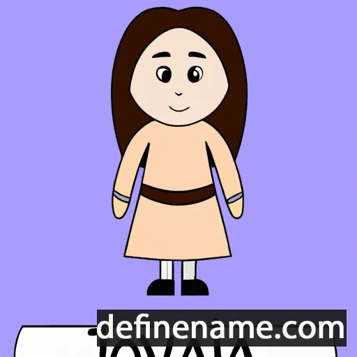 cartoon of the name Joviana