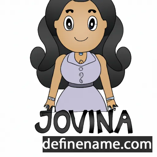 cartoon of the name Jovina