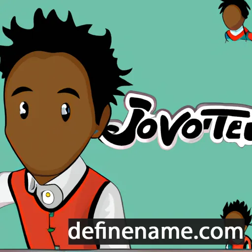 cartoon of the name Jovonte