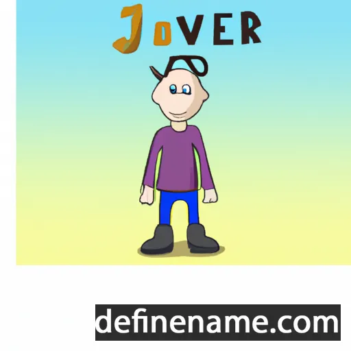 cartoon of the name Jovver