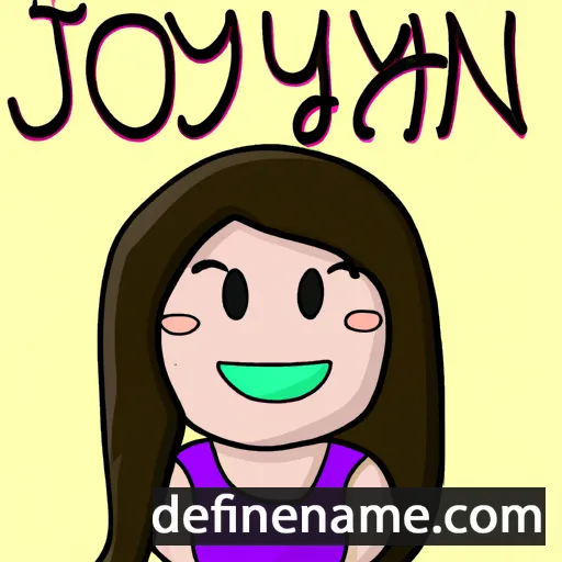 cartoon of the name Joylynn