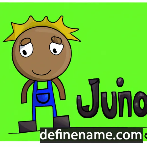 cartoon of the name Júnio