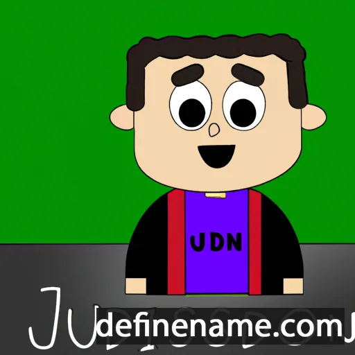 cartoon of the name Juddson