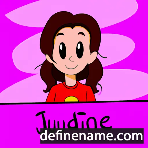 cartoon of the name Judianne