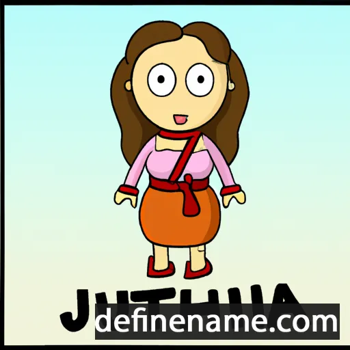 cartoon of the name Juditha