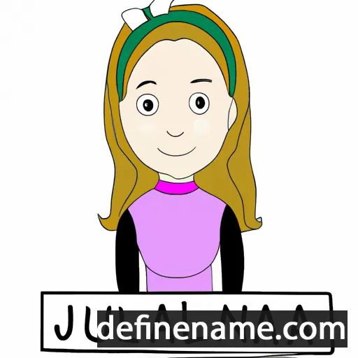 cartoon of the name Juleanna