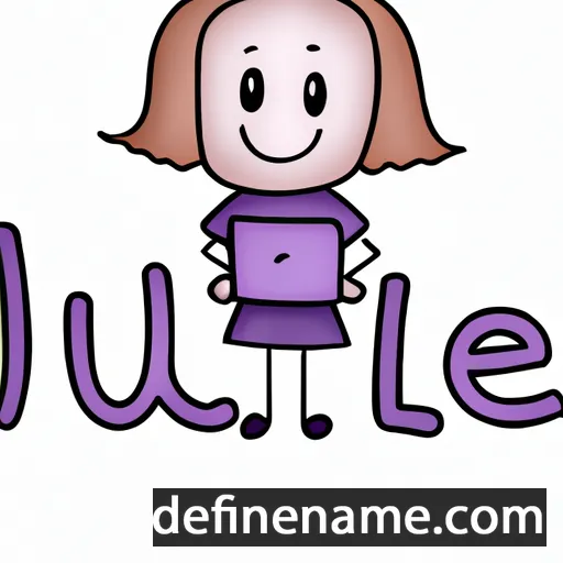 cartoon of the name Julee