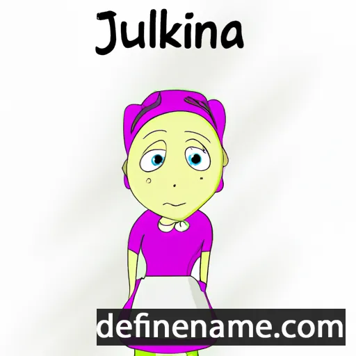 cartoon of the name Julinka