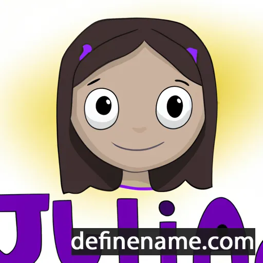 cartoon of the name Julisa