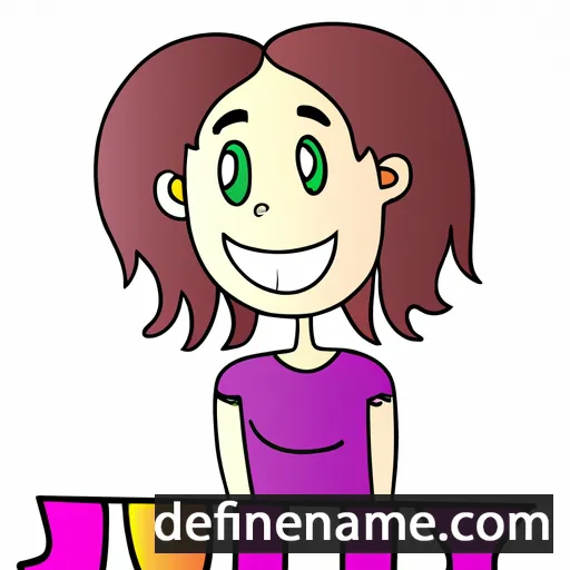 cartoon of the name Jully