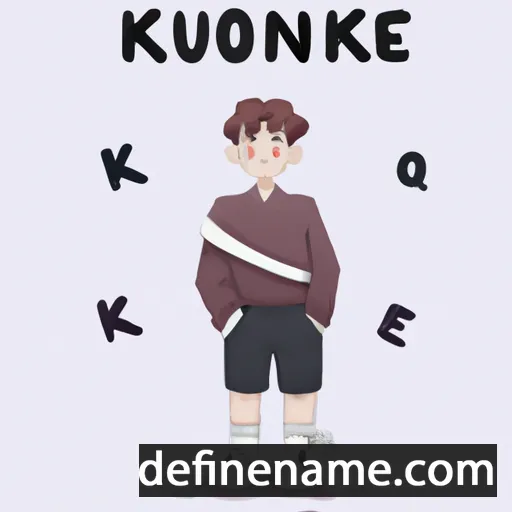 cartoon of the name Jung-kook