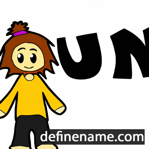 cartoon of the name Juni