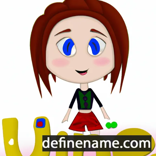 cartoon of the name Junie